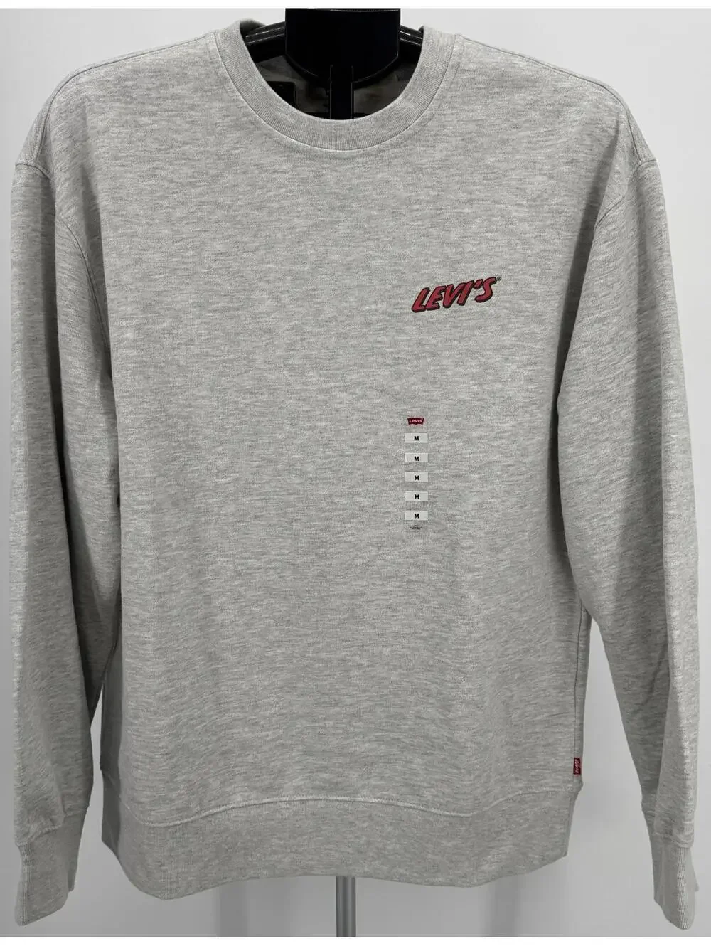 Levi's Modern Classic Logo Sweatshirt Gray Crewneck Medium